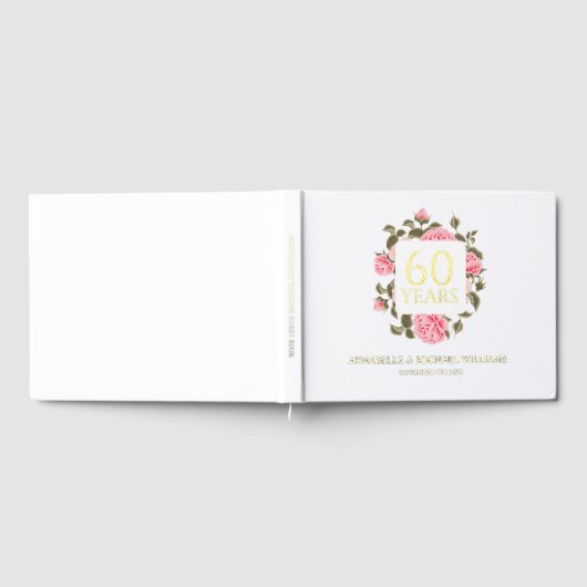 GOLD WILD ROSE BOEKET 60e DIAMANT JUBILEUM Gastenboek (Volledig)
