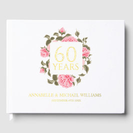 GOLD WILD ROSE BOEKET 60e DIAMANT JUBILEUM Gastenboek