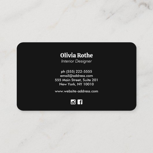 Gold Wildbloemen Visitekaartje (Achterkant)