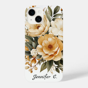 Gold Wildflower iphone Case iPhone 14 Hoesje