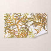 Gold Willow Leaves en sunshine stripes Bad Handdoek (Handdoek)