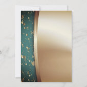 Gold Wine Glas, hoge hakken, ballonverhogende part Kaart (Achterkant)