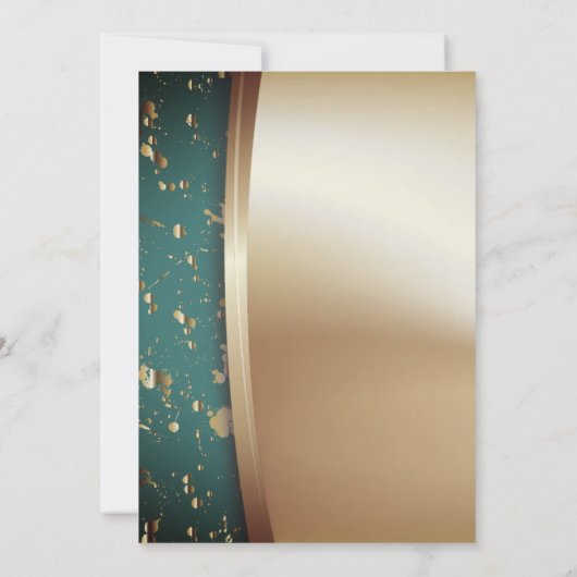 Gold Wine Glas, hoge hakken, ballonverhogende part Kaart (Achterkant)