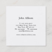 Gold Wine Stain Sommelier Black Vierkante Visitekaartje (Achterkant)