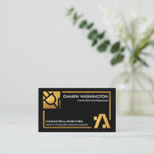 Gold Wining Lijst Black Electrical Engineering Visitekaartje (Staand voorkant)
