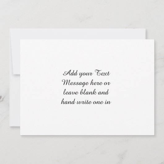 Gold Winter Eve Couple Snowglobe Forest Home Aankondiging (Achterkant)