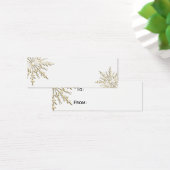 Gold Winter Snowflake Gift Labels Mini Visitekaartjes (Bureau)
