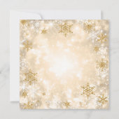 Gold Winter Sweet 16 Glitter Sparkle Kaart (Achterkant)