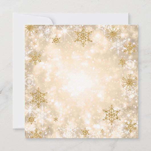 Gold Winter Sweet 16 Glitter Sparkle Kaart (Achterkant)