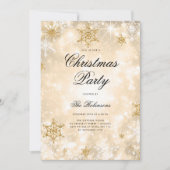 Gold Winter Wonder Vakantie Uitnodigen Programma & (Voorkant)