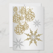 Gold Winter Wonderland kerstfeestdag 5 Kaart (Achterkant)