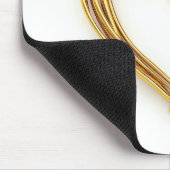 Gold Wired Heart op wit Muismat (Hoek)