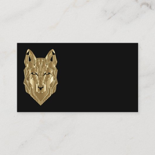 Gold Wolf Visitekaartjes (Voorkant)
