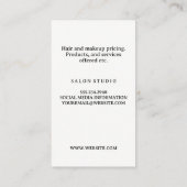 Gold Woman Schoonheidssalon Logo Visitekaartje (Achterkant)