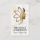 Gold Woman Schoonheidssalon Logo Visitekaartje (Voorkant)