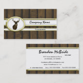 Gold Wood Deer Taxidermy Visitekaartjes (Voorkant / Achterkant)