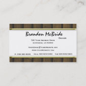 Gold Wood Deer Taxidermy Visitekaartjes (Achterkant)