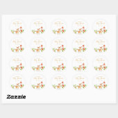 Gold Woodland Baby shower Ronde Sticker (Vel)