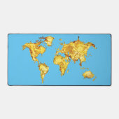 Gold World Blue Zee Computer Gamer Expert Bureaumat (Voorkant)