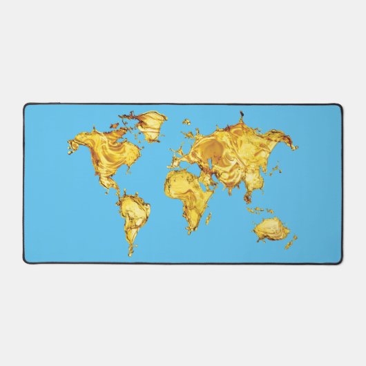 Gold World Blue Zee Computer Gamer Expert Bureaumat (Voorkant)