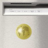 Gold World-Wereldbol Magneet (Insitu (Vaatwasser))