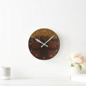 Gold Wrapper Drip Chocolate Snoep Bar Glam Ronde Klok (Huis)