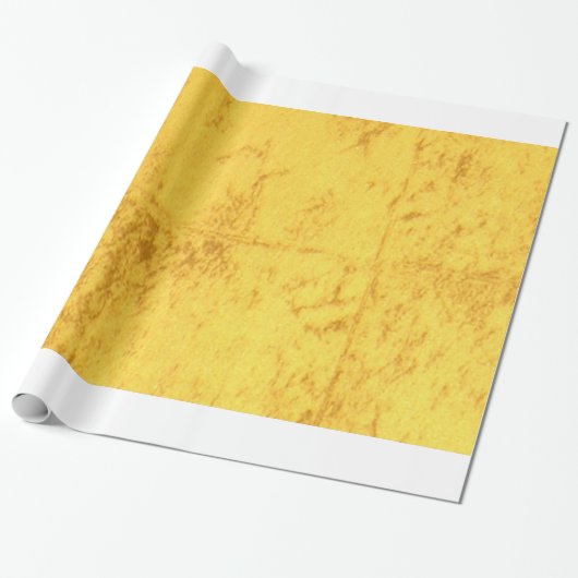 Gold Wrapping Paper Cadeaupapier (Uitgerold)