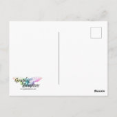 Gold Wreate op Rode Kerstmis Briefkaart (Achterkant)