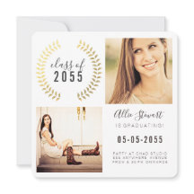 Gold Wreatklasse studenten Afstuderen fotokaarten