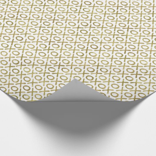 Gold XOXO Cadeaupapier (Hoek)