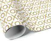 Gold XOXO Cadeaupapier (Rol Hoek)