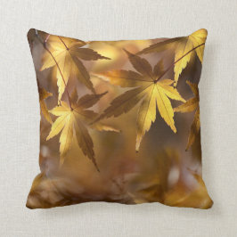 Gold Yellow Autumn Herfst Maple Leaves Kussen