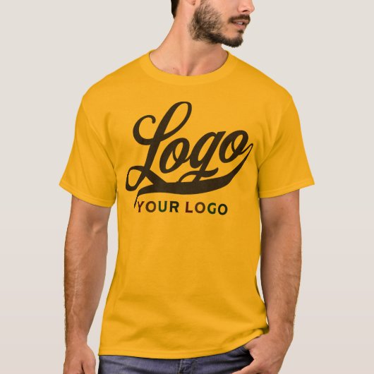 Gold Yellow Company Logo Swag Business Mannen Vrou T-shirt (Voorkant)