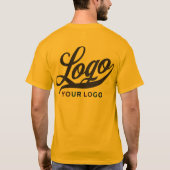 Gold Yellow Company Logo Swag Business Mannen Vrou T-shirt (Achterkant)