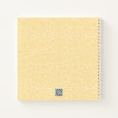 Gold Yellow Modern White Mosaic Bullet Journal Notitieboek (Achterkant)