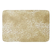 Gold Yellow Ombre Glitter Leopard        Badmat (Voorkant)