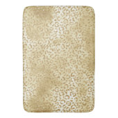 Gold Yellow Ombre Glitter Leopard Badmat (Voorkant Verticaal)