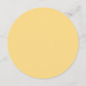 Gold Yellow Palette Tea Party Bridal Shower Kaart (Achterkant)