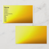 Gold Yellow Plain-kaart Visitekaartje (Voorkant / Achterkant)
