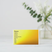Gold Yellow Plain-kaart Visitekaartje (Staand voorkant)