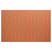 Gold Yellow Red Diamond Print Pattern Fabric Stof (Yard (91,4 cm))