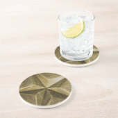 GOLD/YELLOW STAR coaster Zandsteen Onderzetter (Zijkant)