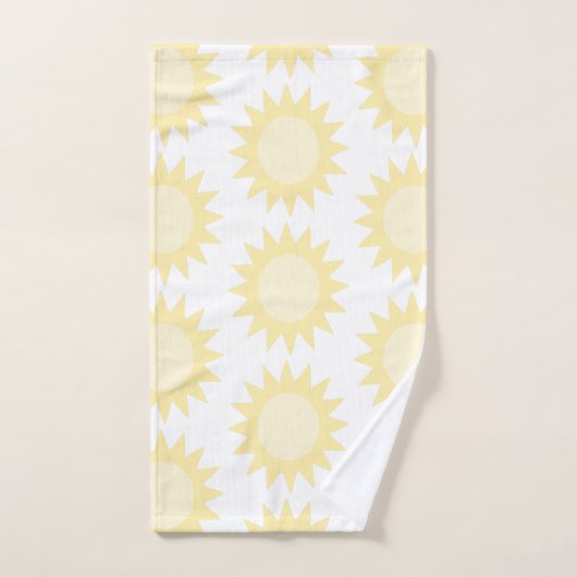 Gold Yellow Sun Bad Handdoek (Handdoek)