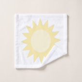 Gold Yellow Sun Bad Handdoek (Wasdoekje)