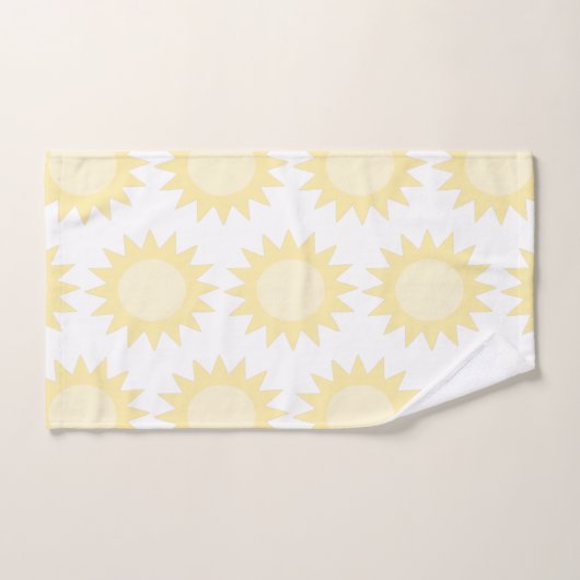 Gold Yellow Sun Bad Handdoek (Handdoek)