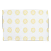 Gold Yellow Sun Kussensloop (Voorkant-Links)