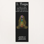 Gold Yoga Girl met Chakras Yogamat (Voorkant)