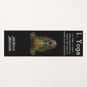 Gold Yoga Girl met Chakras Yogamat (Voorkant (horizontaal))