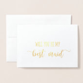 Gold zal je mijn beste Kaart voor het aanvragen va (Voorkant met envelop)