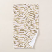 Gold Zebra afdrukken Bad Handdoek (Handdoek)